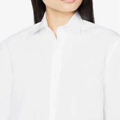 The Girlfriend A-line Organic-cotton Shirt 11 The Girlfriend A-line Organic-cotton Shirt -Default Template 2 R03980436 WHITE ALT04