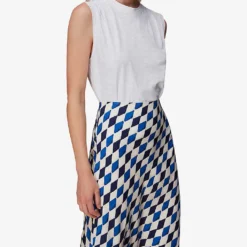 Whistles Diamond-print Bias Cut Woven Midi Skirt 9 Whistles Diamond-print Bias Cut Woven Midi Skirt -Default Template 2 R03985993 MULTICOLOURED ALT02