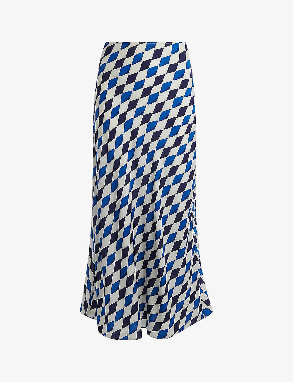 Whistles Diamond-print Bias Cut Woven Midi Skirt 3 Whistles Diamond-print Bias Cut Woven Midi Skirt
