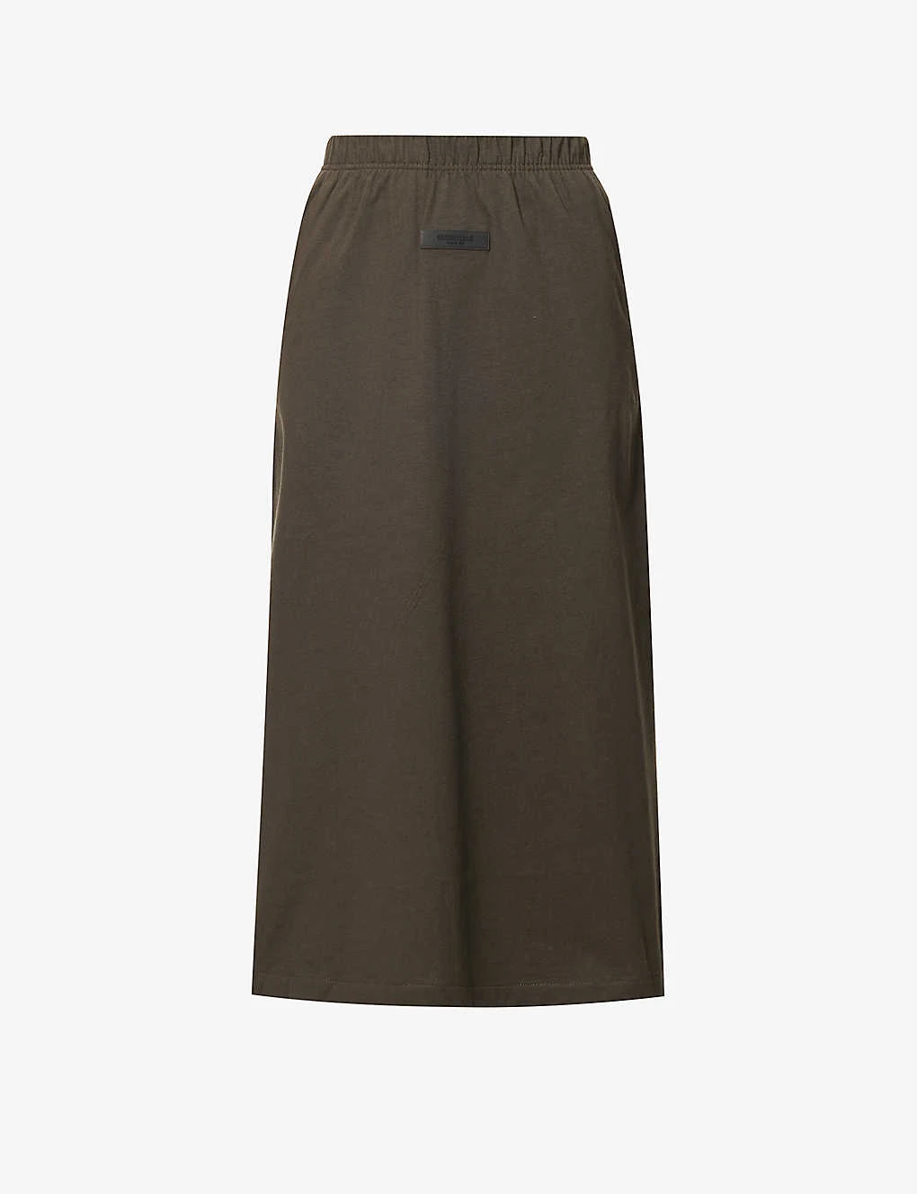 ESSENTIALS Brand-badge Cotton-jersey Midi Skirt 3 ESSENTIALS Brand-badge Cotton-jersey Midi Skirt