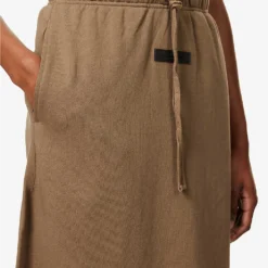 ESSENTIALS Logo-patch Cotton-jersey Skirt -Default Template 2 R03991658 WOOD ALT04