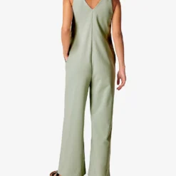 Sweaty Betty Harlow Wide-leg Cotton-blend Jumpsuit -Default Template 2 R03995069 EAUDENILGREEN ALT02