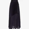 Reiss Anya Pleated Woven Skirt 1 Reiss Anya Pleated Woven Skirt -Default Template 2 R04006619 GRAPE M