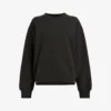 AllSaints Cygni Cut-out Organic-cotton Sweatshirt -Default Template 2 R04009262 WASHEDBLACK M