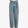 AllSaints Sammy Tapered-leg High-rise Paperbag Jeans -Default Template 2 R04009299 MIDINDIGOBLU M