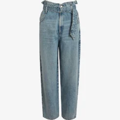 AllSaints Sammy Tapered-leg High-rise Paperbag Jeans