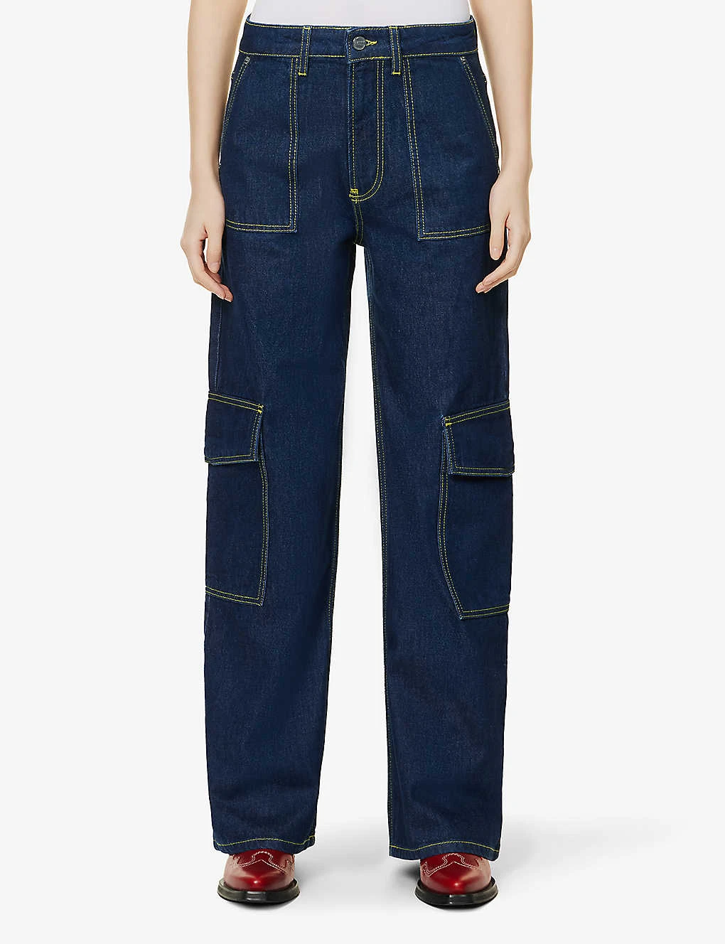 Ganni Wide-leg Mid-rise Organic-cotton Jeans 5 Ganni Wide-leg Mid-rise Organic-cotton Jeans - Image 3