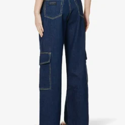 Ganni Wide-leg Mid-rise Organic-cotton Jeans 11 Ganni Wide-leg Mid-rise Organic-cotton Jeans -Default Template 2 R04057959 RINSE ALT03
