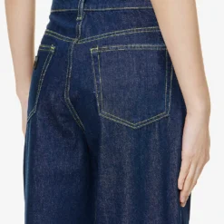 Ganni Wide-leg Mid-rise Organic-cotton Jeans 12 Ganni Wide-leg Mid-rise Organic-cotton Jeans -Default Template 2 R04057959 RINSE ALT04
