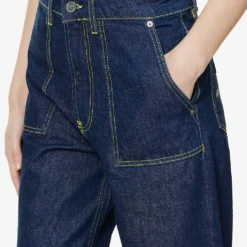 Ganni Wide-leg Mid-rise Organic-cotton Jeans 13 Ganni Wide-leg Mid-rise Organic-cotton Jeans -Default Template 2 R04057959 RINSE ALT05