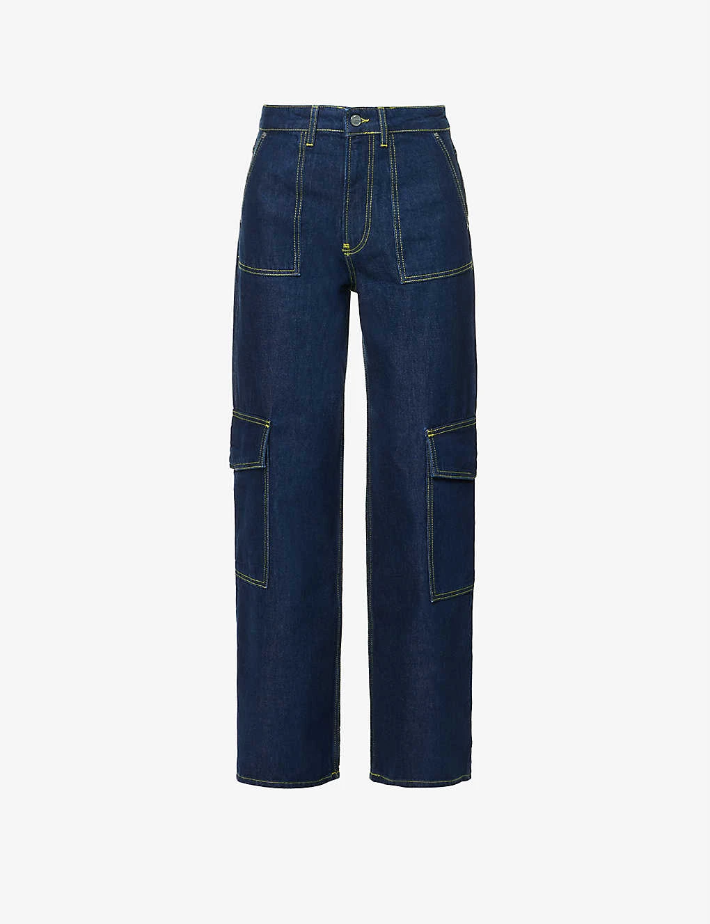 Ganni Wide-leg Mid-rise Organic-cotton Jeans 3 Ganni Wide-leg Mid-rise Organic-cotton Jeans