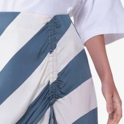 Gracy Striped Woven Midi Skirt -Default Template 2 R04061017 MYRTLESTRIPE ALT04