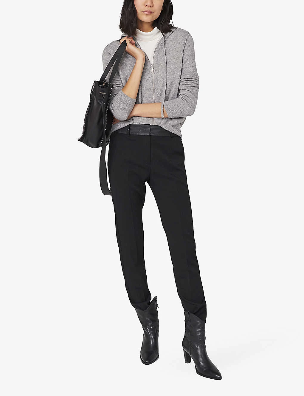 Ikks Hooded Long-sleeved Cashmere Hoody 4 Ikks Hooded Long-sleeved Cashmere Hoody - Image 2