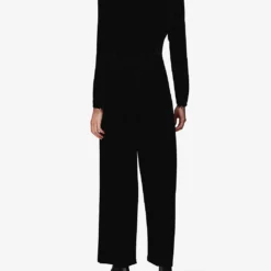 Whistles V-neckline Woven Jumpsuit -Default Template 2 R04068736 BLACK ALT03