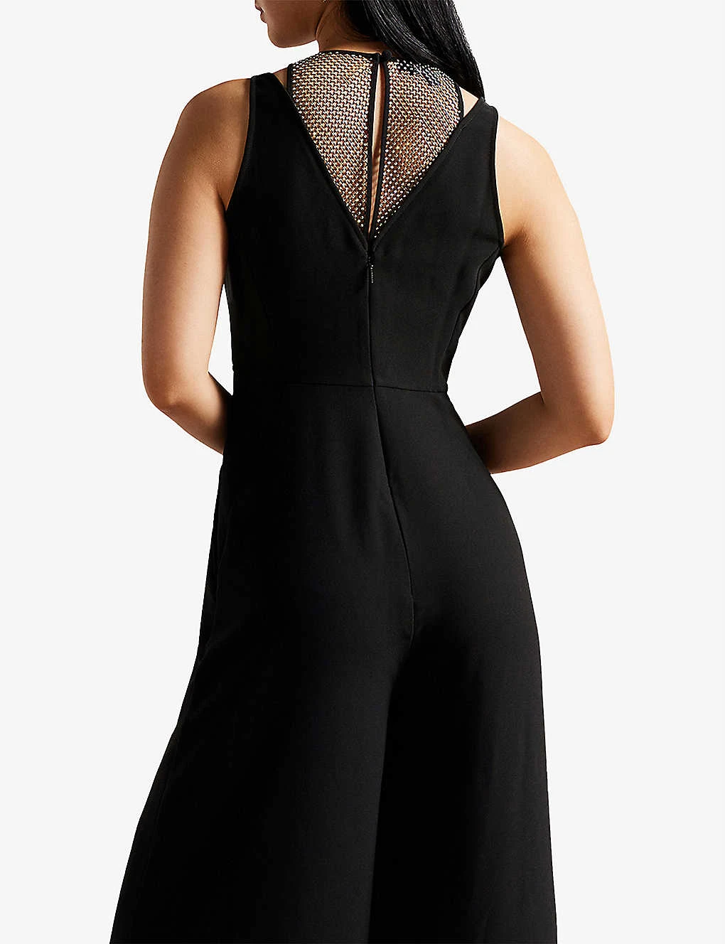 Ted Baker Janvier Crystal-embellished V-neck Woven Jumpsuit 7 Ted Baker Janvier Crystal-embellished V-neck Woven Jumpsuit - Image 5