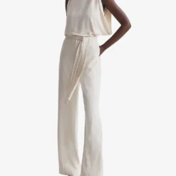 Reiss Koa Drape-armhole Woven Bridal Jumpsuit 9 Reiss Koa Drape-armhole Woven Bridal Jumpsuit -Default Template 2 R04070737 IVORY ALT02