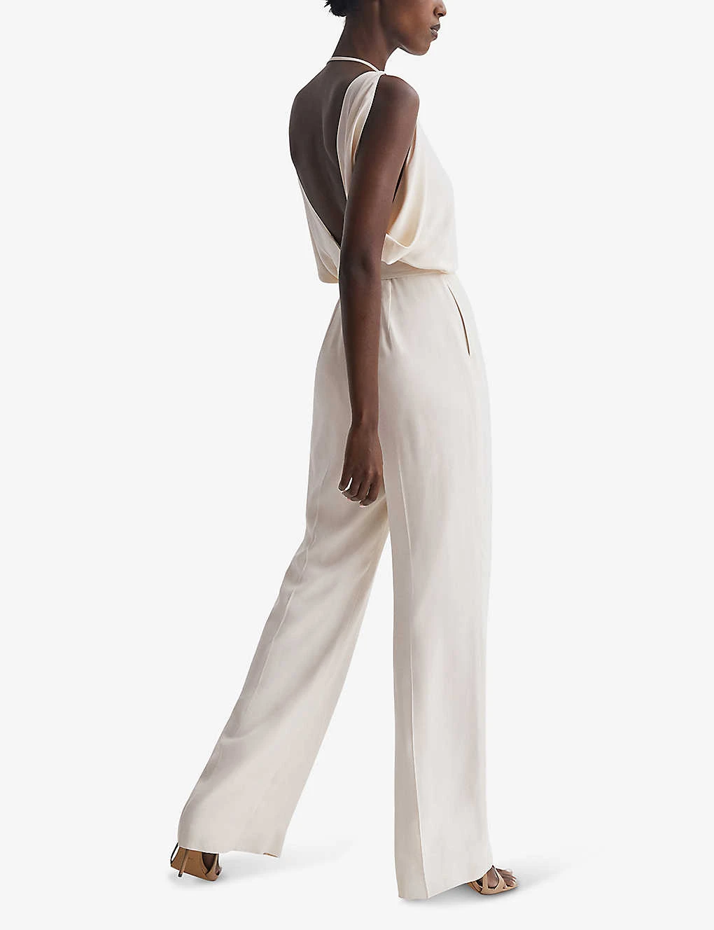 Reiss Koa Drape-armhole Woven Bridal Jumpsuit 6 Reiss Koa Drape-armhole Woven Bridal Jumpsuit - Image 4