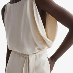Reiss Koa Drape-armhole Woven Bridal Jumpsuit 11 Reiss Koa Drape-armhole Woven Bridal Jumpsuit -Default Template 2 R04070737 IVORY ALT04