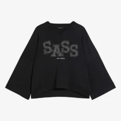 Ted Baker Sassi Metallic Slogan-appliqué Stretch-jersey Sweatshirt