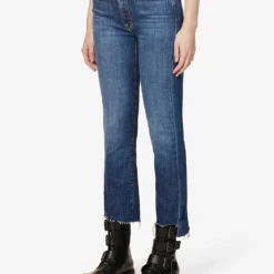 MOTHER The Insider Crop-leg Mid-rise Straight Jeans -Default Template 2 R04074462 GIRLCRUSH ALT02