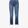 MOTHER The Insider Crop-leg Mid-rise Straight Jeans -Default Template 2 R04074462 GIRLCRUSH M