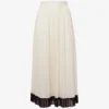 Reiss Osti Colour-block Pleated Woven Midi Skirt 2 Reiss Osti Colour-block Pleated Woven Midi Skirt -Default Template 2 R04075236 WHITE M