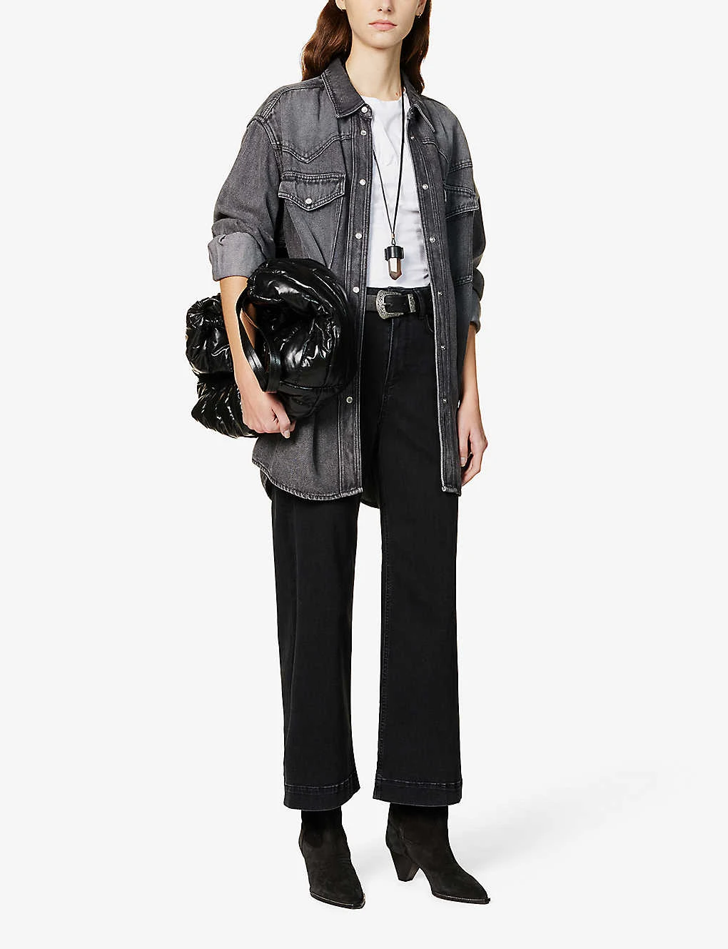 Paige Flaunt Spotlight Wide-leg High-rise Stretch-denim Jeans 4 Paige Flaunt Spotlight Wide-leg High-rise Stretch-denim Jeans - Image 2