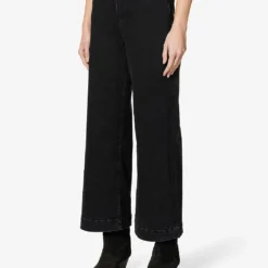 Paige Flaunt Spotlight Wide-leg High-rise Stretch-denim Jeans 11 Paige Flaunt Spotlight Wide-leg High-rise Stretch-denim Jeans -Default Template 2 R04078778 DARKOBSIDIAN ALT02