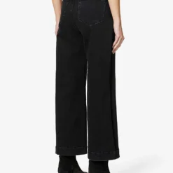 Paige Flaunt Spotlight Wide-leg High-rise Stretch-denim Jeans 12 Paige Flaunt Spotlight Wide-leg High-rise Stretch-denim Jeans -Default Template 2 R04078778 DARKOBSIDIAN ALT03