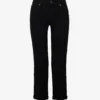 Paige Brigitte Straight-leg Mid-rise Stretch Cotton-blend Jeans