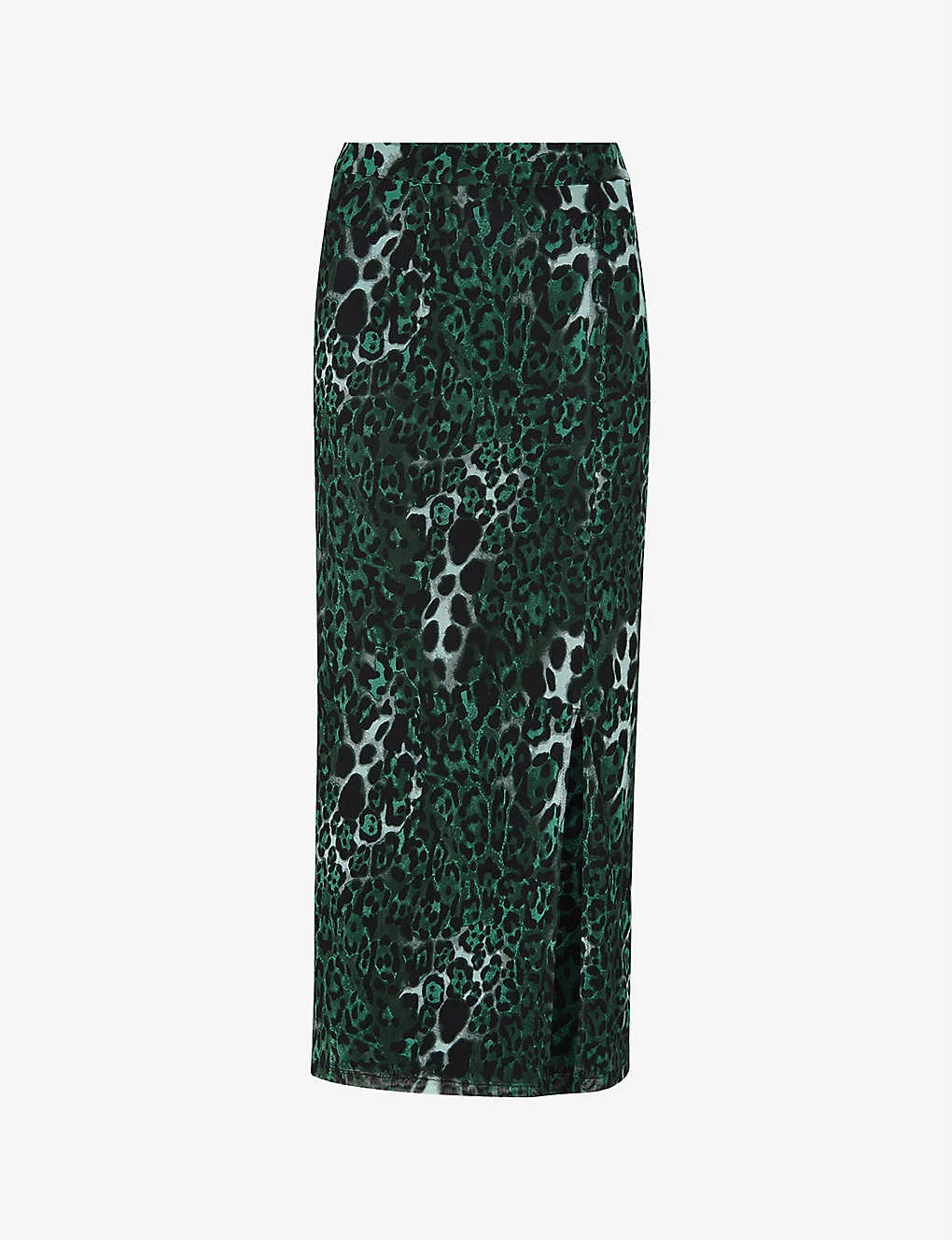 Whistles Night Cat Animal-print Stretch-mesh Midi Skirt 3 Whistles Night Cat Animal-print Stretch-mesh Midi Skirt