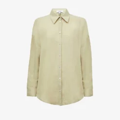 Reiss Ellis Long-sleeved Oversized Linen-blend Shirt