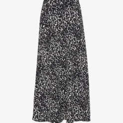 Whistles Shadow Leopard-print Woven Midi Skirt
