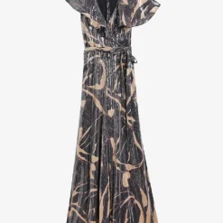 Ted Baker Printed Ruffle Sequin Jumpsuit