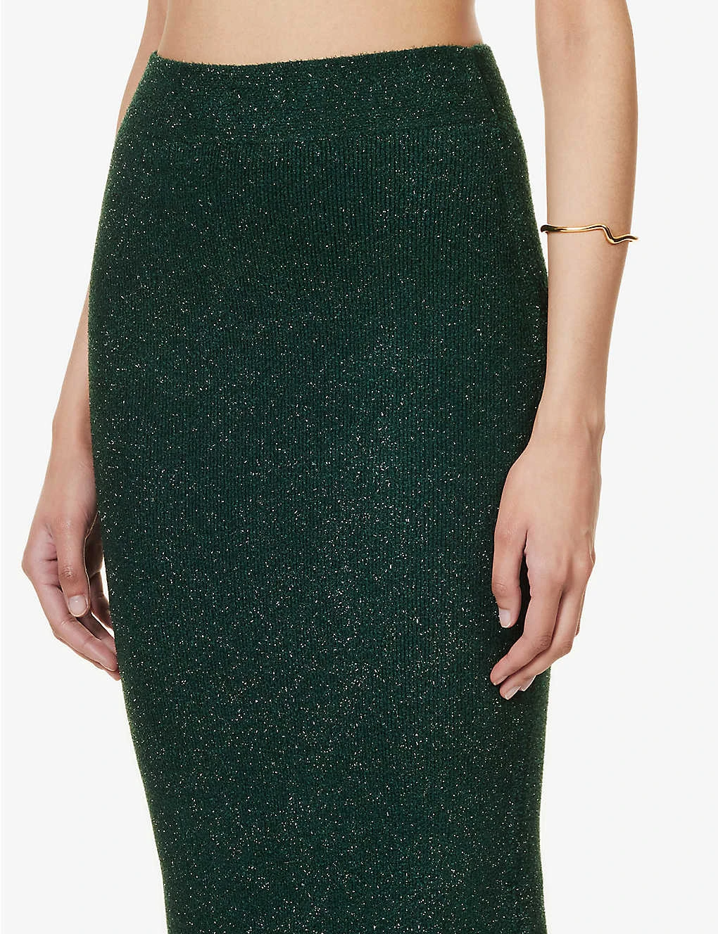 Moonlight Metallic-weave Stretch-woven Midi Skirt 7 Moonlight Metallic-weave Stretch-woven Midi Skirt - Image 5