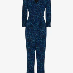 Whistles Leopard-print Tied-back Woven Jumpsuit