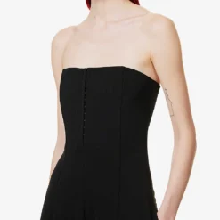 Acne Studios Strapless Wide-leg Stretch-crepe Jumpsuit -Default Template 2 R04089974 BLACK ALT04