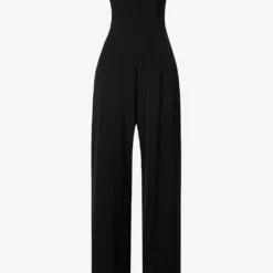 Acne Studios Strapless Wide-leg Stretch-crepe Jumpsuit