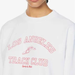Track Club Logo-print Cotton-blend Sweatshirt -Default Template 2 R04090233 WHITERED ALT04