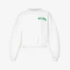 Wellness Slogan-print Cotton-jersey Cropped Jumper 1 Wellness Slogan-print Cotton-jersey Cropped Jumper -Default Template 2 R04090239 WHITEGRASS M