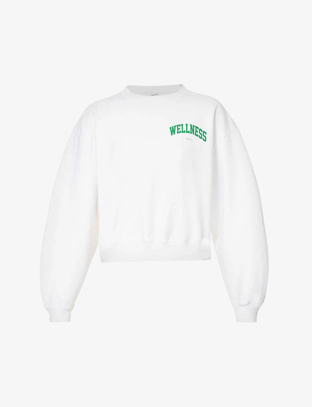 Wellness Slogan-print Cotton-jersey Cropped Jumper 3 Wellness Slogan-print Cotton-jersey Cropped Jumper