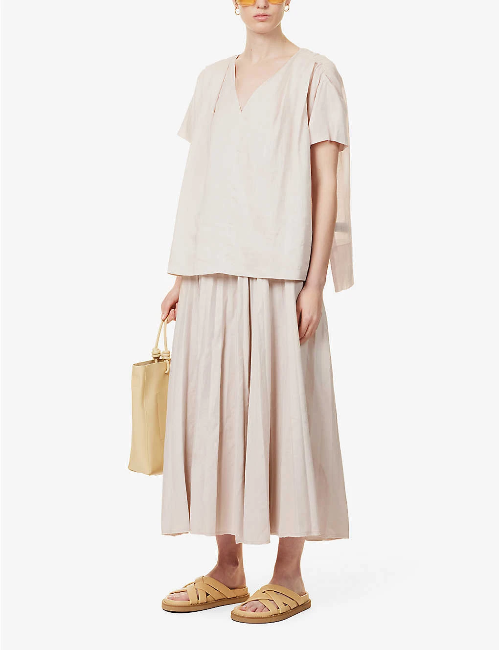 Joseph Siddons Pleated Mid-rise Linen-blend Maxi Skirt 4 Joseph Siddons Pleated Mid-rise Linen-blend Maxi Skirt - Image 2