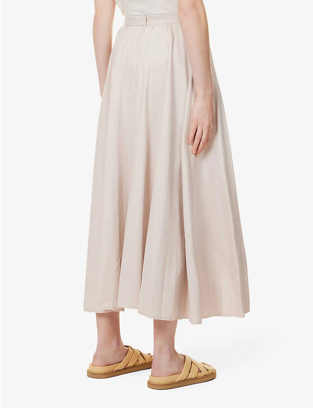 Joseph Siddons Pleated Mid-rise Linen-blend Maxi Skirt 6 Joseph Siddons Pleated Mid-rise Linen-blend Maxi Skirt - Image 4