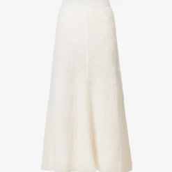 Joseph Egyptian Ribbed-cotton Midi Skirt