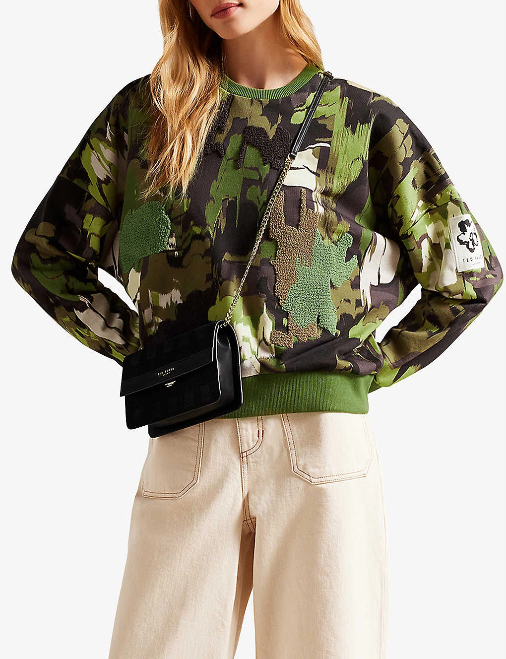 Ted Baker Hensely Camouflage-print Cotton Jumper 5 Ted Baker Hensely Camouflage-print Cotton Jumper - Image 3