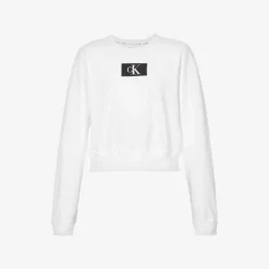 Calvin Klein 1996 Lounge Logo-print Cotton-jersey Sweatshirt