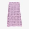 Maje Juliette Open-cut Embroidery Cotton Midi Skirt -Default Template 2 R04101510 VIOLETS M