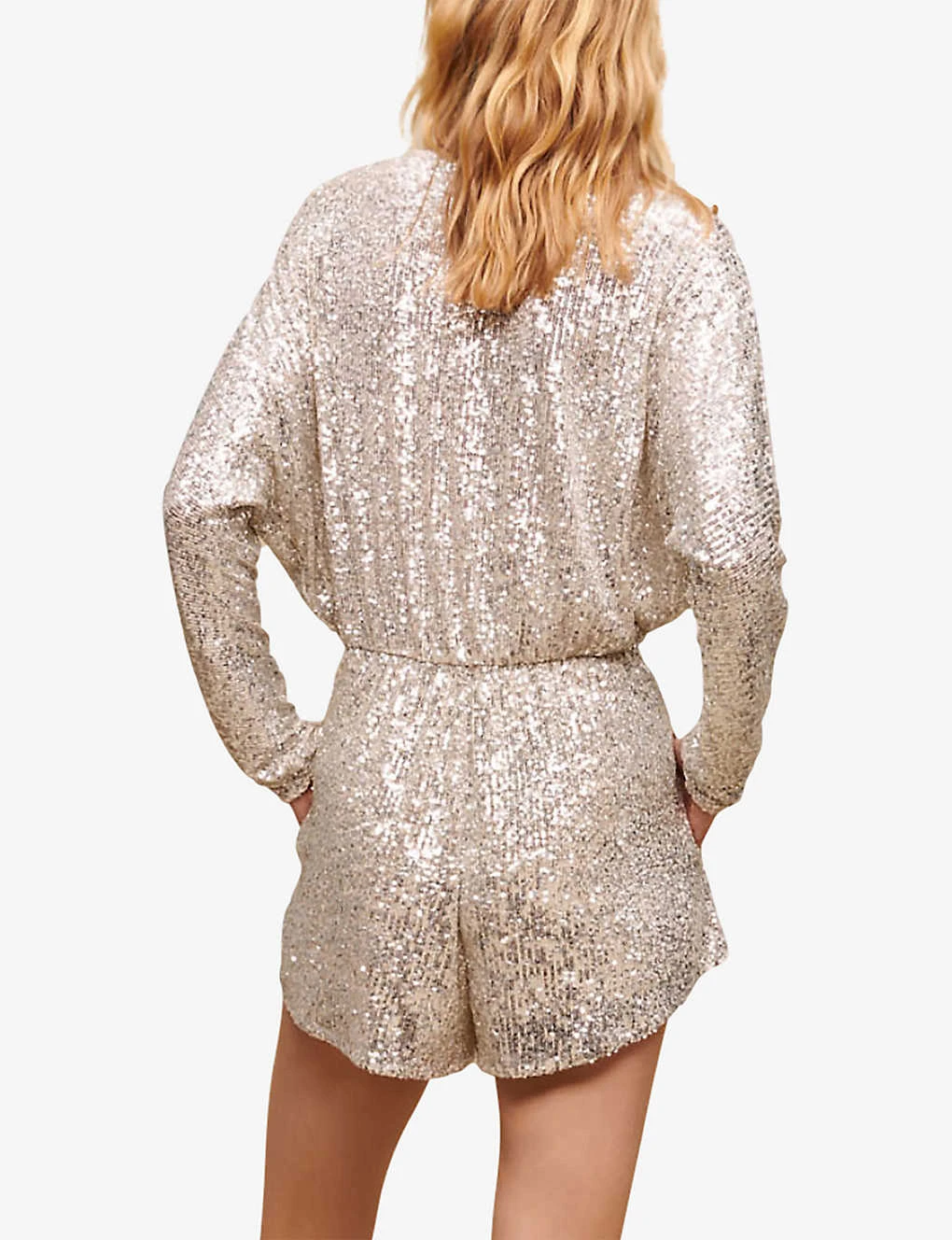 Maje Sequin-embellished Stretch-woven Playsuit 6 Maje Sequin-embellished Stretch-woven Playsuit - Image 4