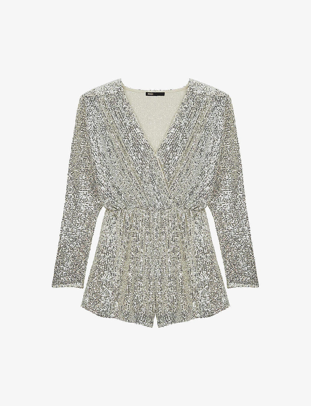 Maje Sequin-embellished Stretch-woven Playsuit 3 Maje Sequin-embellished Stretch-woven Playsuit