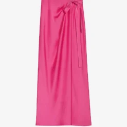 CLAUDIE PIERLOT Saphir Bow-detail Woven Wrap Skirt